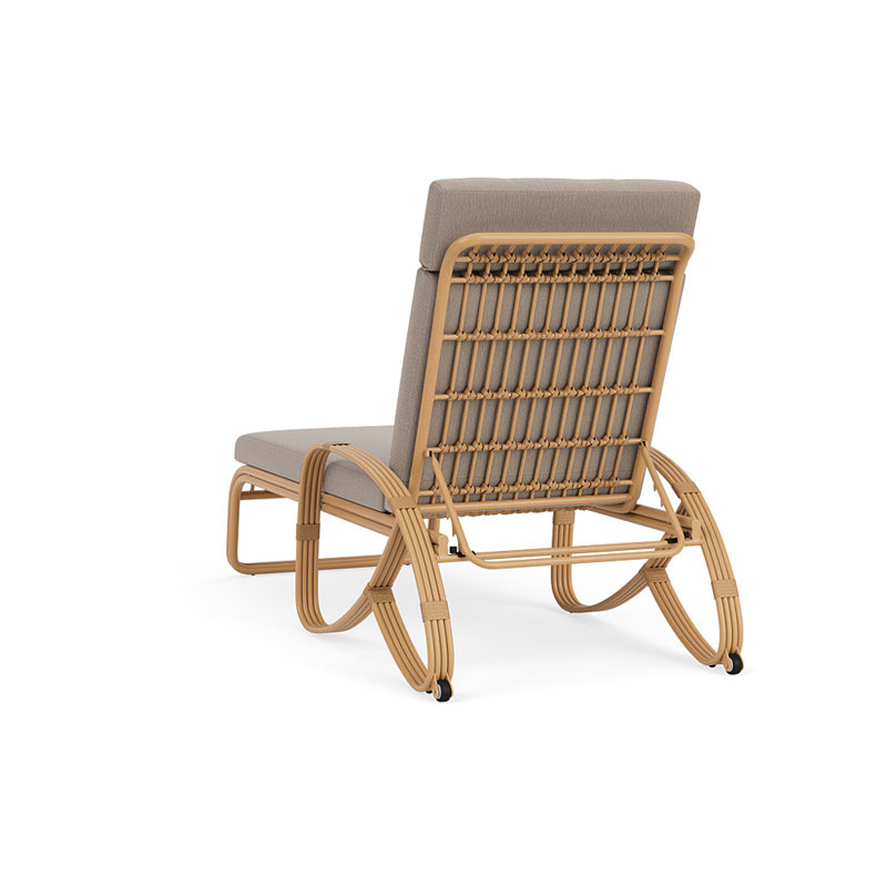 Riviera Outdoor Chaise Lounge, Remy Pebble