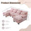 Canapé confortable en forme de U avec méridienne double, mousse à mémoire de forme et conception modulaire pour une expérience de salon relaxante-1200262336