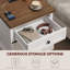 Table de chevet 23,6 po avec armoire de rangement et station de charge