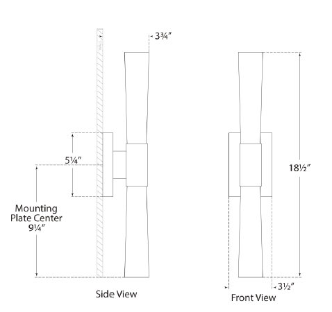 AERIN Brenta Single Sconce, Hand-Rubbed Antique Brass