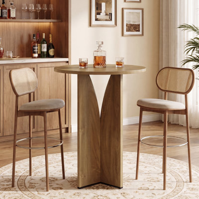 39.4" H Round Bar Table For Small Spaces