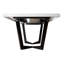 Caiomhe Extendable Metal Base Dining Table