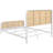 Randall White Open Cane Webbing Metal Queen Bed