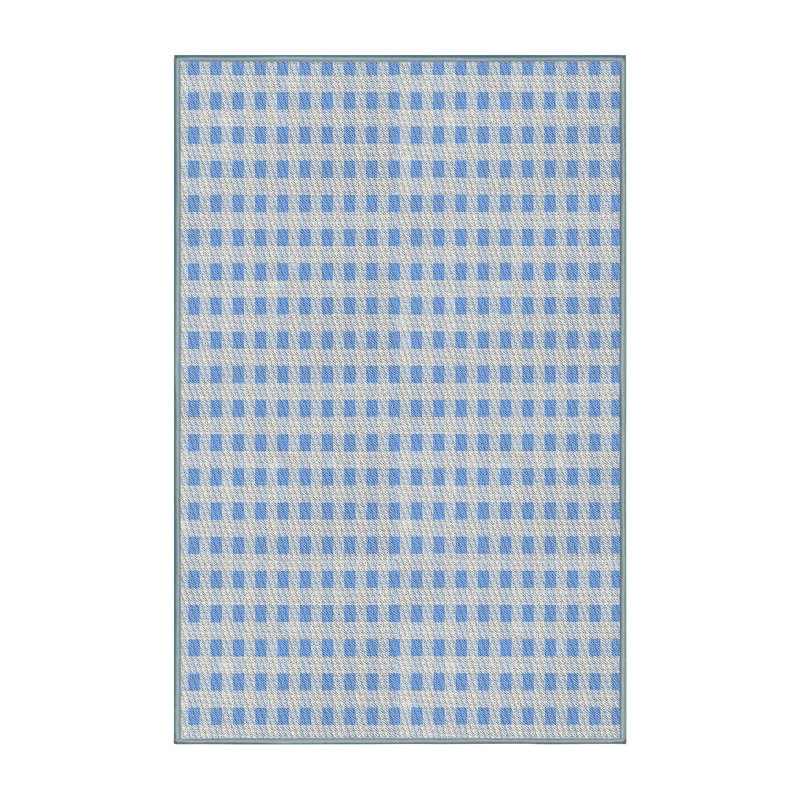 Gingham Indoor Rug, Rectangle 8' x 10'