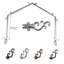 Ensemble de quincaillerie à rideaux simple à 3 côtés pour fenêtre bay Verlyn-1383624140-1467500006