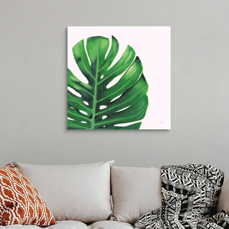 Art mural sur toile déclaration Palms IV, Toile tendue, H 30 po x l 30 po x P 1,25 po