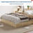 Wood Platform Bed w/ Sturdy Wooden Slats, Floor-Standing Bed Frame, Modern Minimalist Design Space-Saving Bed Frame, No Box Spring Needed-1476152251
