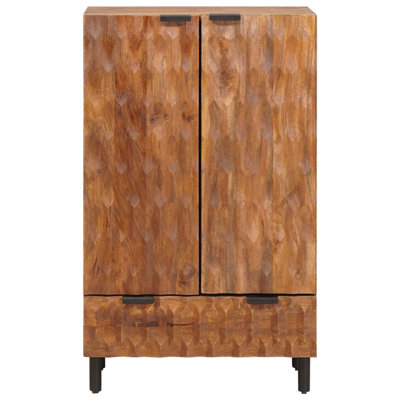 Solid Wood Rectangle Accent Cabinet
