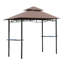 Pavillon de jardin avec double toit et auvent pour barbecue