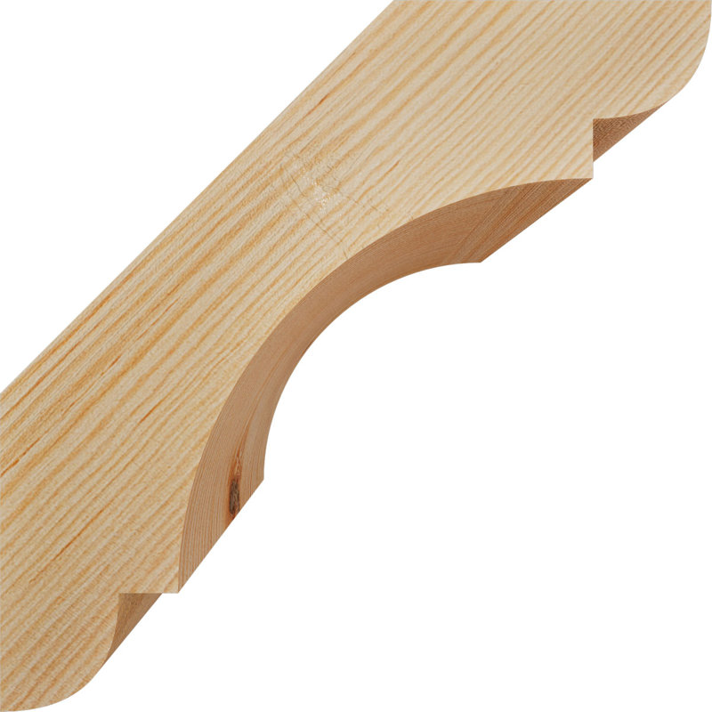 Attelle de genou olympique, Sapin de Douglas, Attelle lisse, H 8 po x l 5,5 po x P 8 po