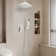 1-Spray Patterns 16 In. Ceiling Mount Dual Fixed And Handheld Shower Head 2.5 GPM