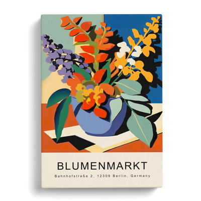 XMKTMKT-123 Berlin Flower Market Exhibition No.3 - Wrapped Canvas