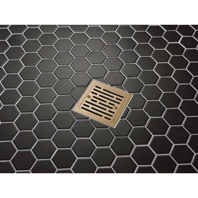 Faucet 4 Inch Tile-In Square Shower Floor Drain , Shower Drain Kit, Square Shower Drain, Chrome Shower Drain, Shower Floor Drain