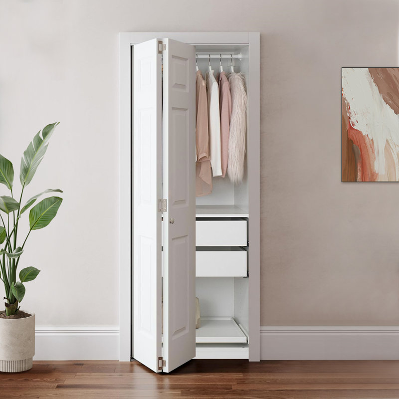 Porte pliante pliante en composite à 6 panneaux intérieurs 30 po x 80 po, 30 po x 80 po 