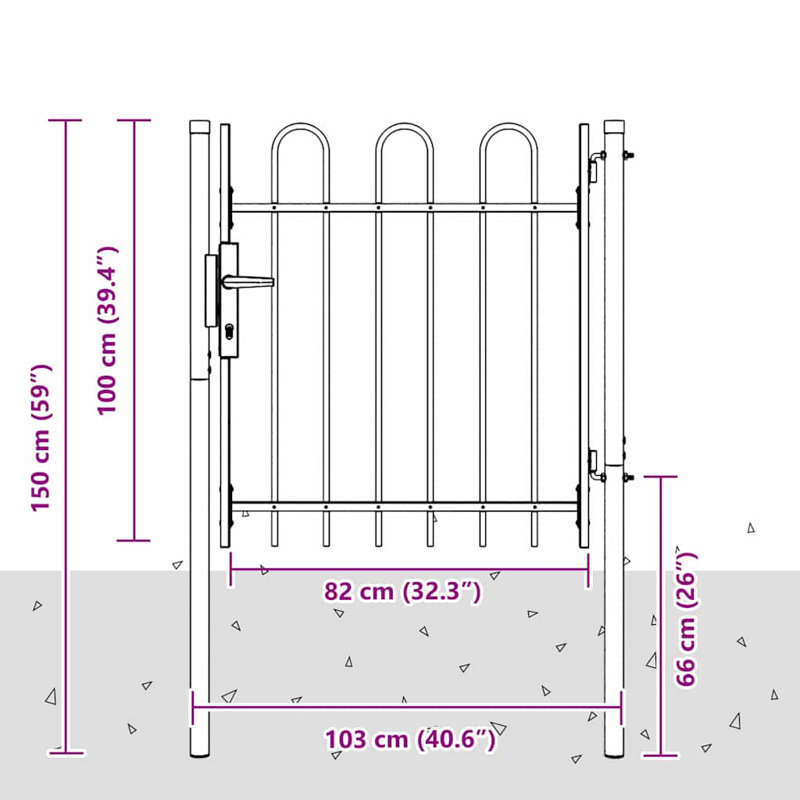 Gate Fencing, 100 x 100 cm