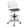 Kool Poly Height Adjustable Lab Stool with Perforated Back