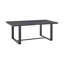 Ensemble de table de salle à manger d'extérieur rectangulaire Ceion en aluminium avec coussins gris-104562799