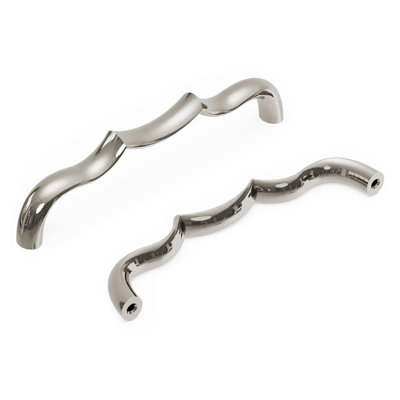 Trellis Collection Handle Pull - 5-1/16" Center to Center Cabinet Pull Polished Nickel - Traditional Hardware for Drawers & Cabinets