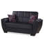 Causeuse convertible rembourrée avec rangement, causeuse pour studio, dortoir, salon-117845661