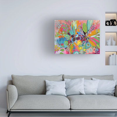 Art mural sur toile tendue - «Joy» de Suzanne Allard pour décoration de salon, de chambre à coucher ou de bureau - 14 x 19