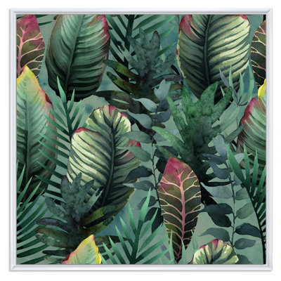 " Tropical Palm Leaves In Jungle "