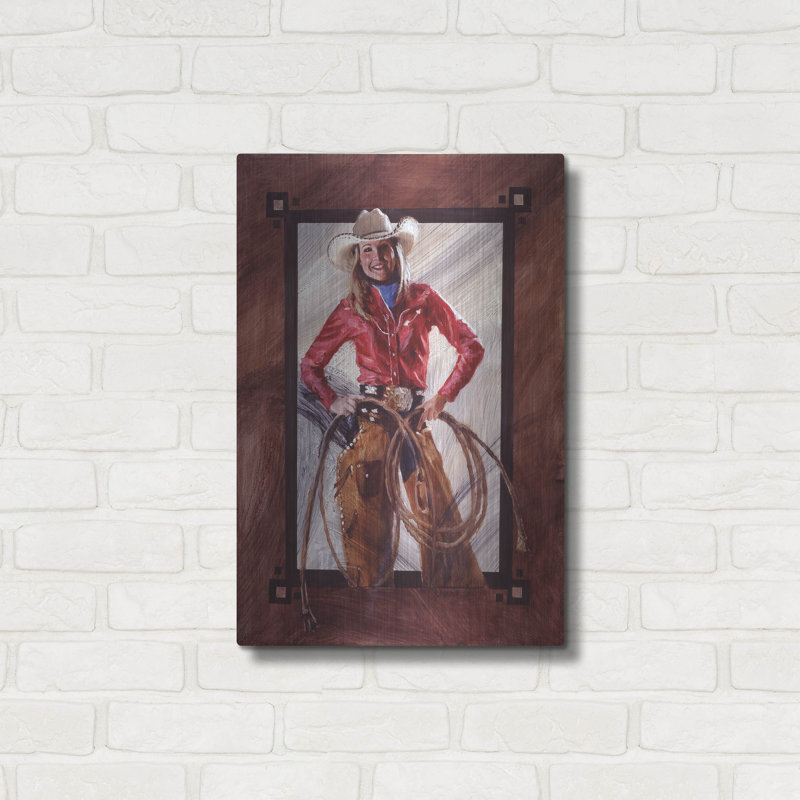 " Bustin " by J. E. Knauf, 24" H x 16" W
