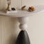 Half-circle unique design wooden console table