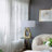 Table Lamp, With White Drum Shade