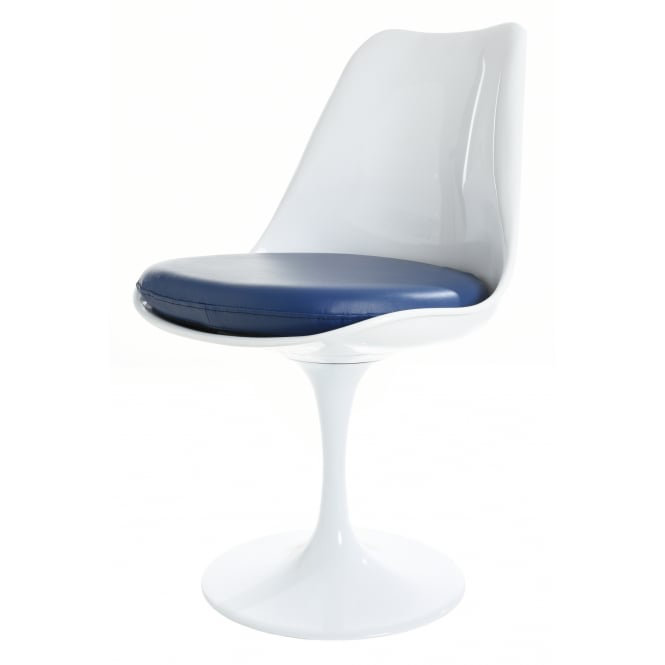Pollard 119.38cm H Polyurethane Upholstered Side Chair, Blue