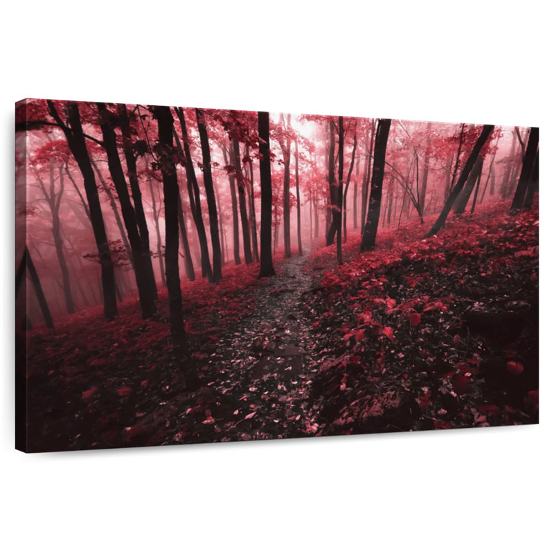 Alvord Misty Red Forest, H 34 po x l 51 po