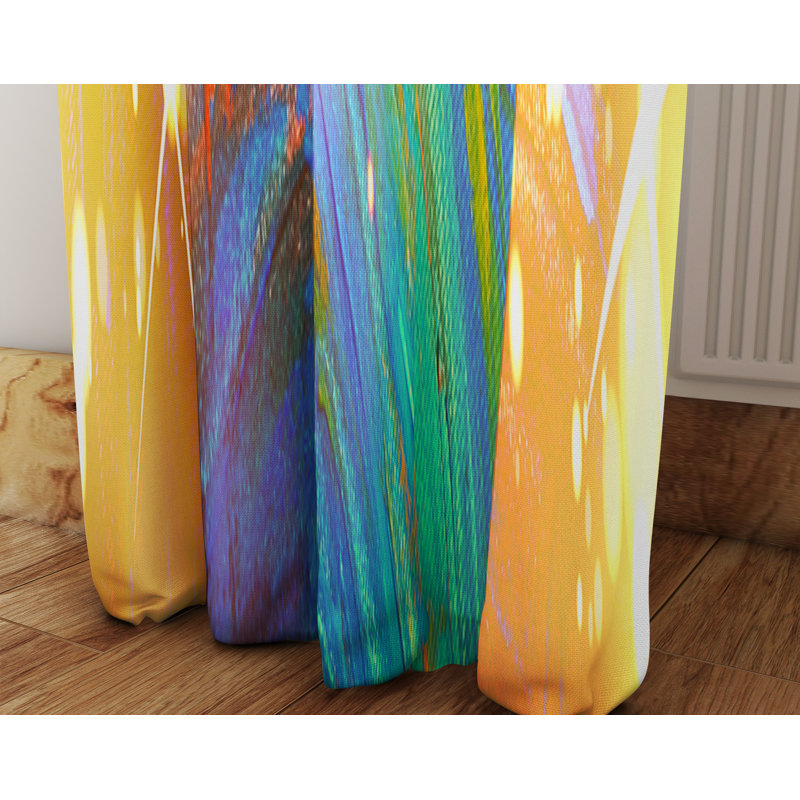 Semi Sheer Curtain Panel Pair, 40" W x 52" L