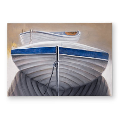 Two Canoe Boats Marine Bathroom Mat | Indoor Outdoor Decor