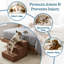 Escalier pour animaux PETMAKER à 3 marches avec housse amovible en microfibre zippée - Brun-1037747279-1005733027