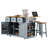 53Inch Large Kitchen Island With 2 Bar Stools-1549438675