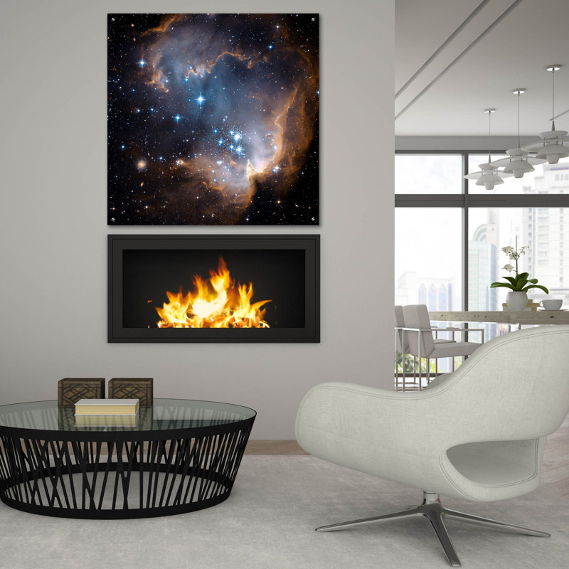 Art mural en verre acrylique «Star Cluster» par la NASA, H 36 po x l 36 po x P 0,2 po