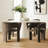  Set of 4 Modern Upholstered Barrel Dining Chair-1900434203