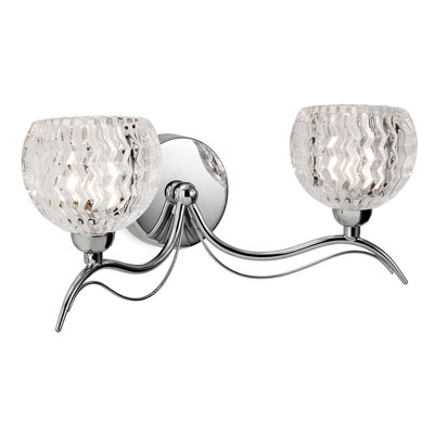 Blanche Chrome Armed Sconce