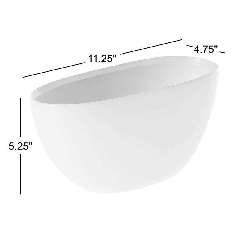 Vase de table 5,25 po, Blanc