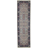 Wool Oriental Area Rug in Beige/Light Plum/Green
