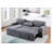 Light Grey Pull Out Sofa Bed