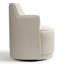 Fauteuil de meuble-lavabo pivotant rembourré en tissu entièrement assemblé-327662436