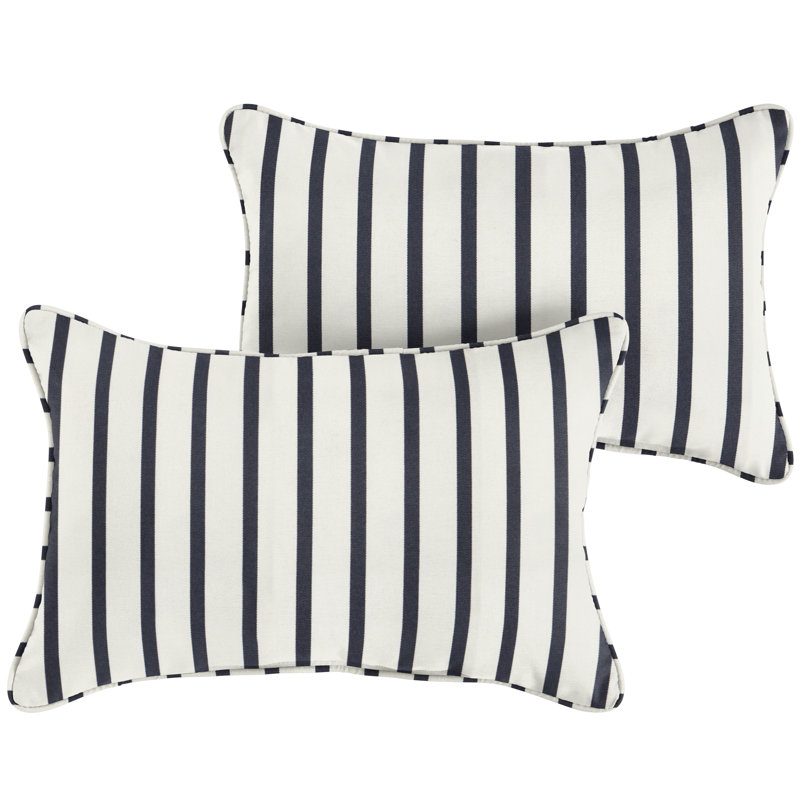 Lorena Outdoor Rectangular Pillow Cover & Insert, 12"H x 24"W