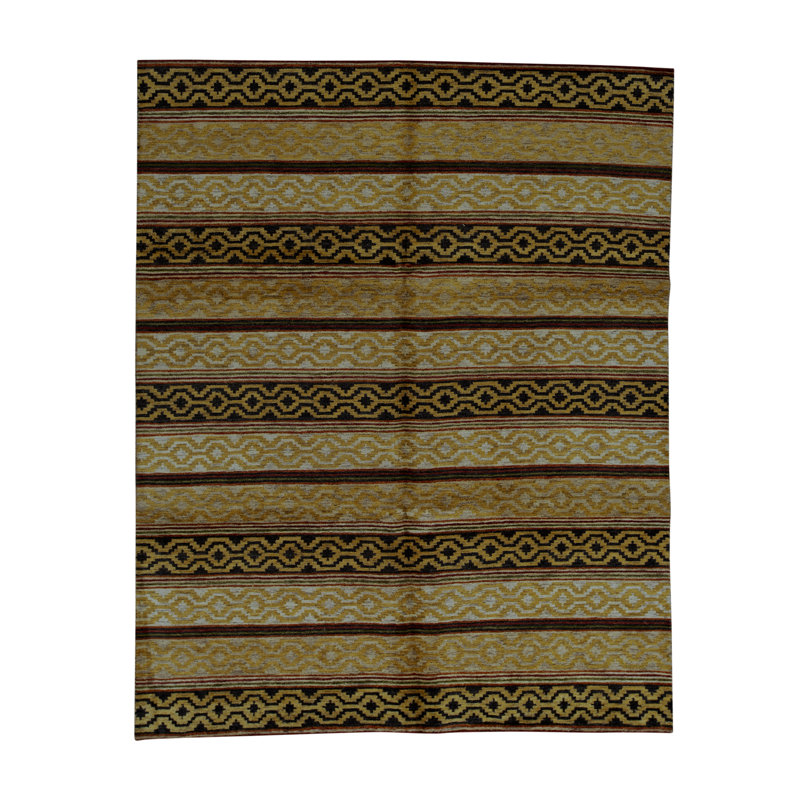 Gabbeh Wool Striped Area Rug