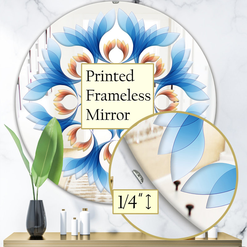 Miroir mural Growing Flowers, H 23,6 po x l 23,6 po