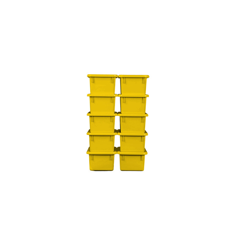 Bac en plastique, Jaune