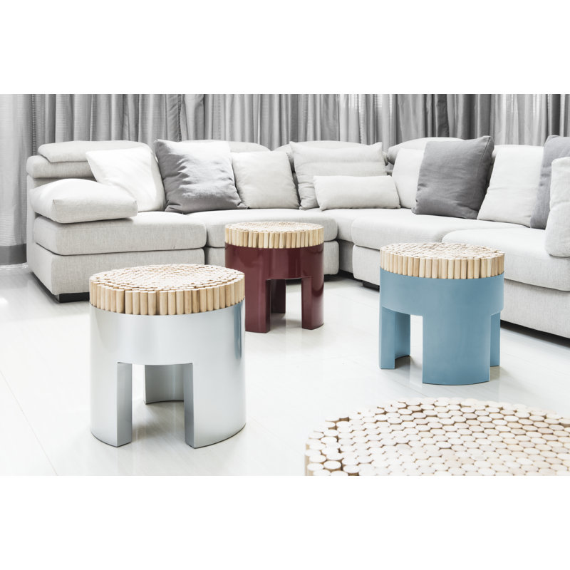 Chiquita Accent Stool, Lemon Yellow