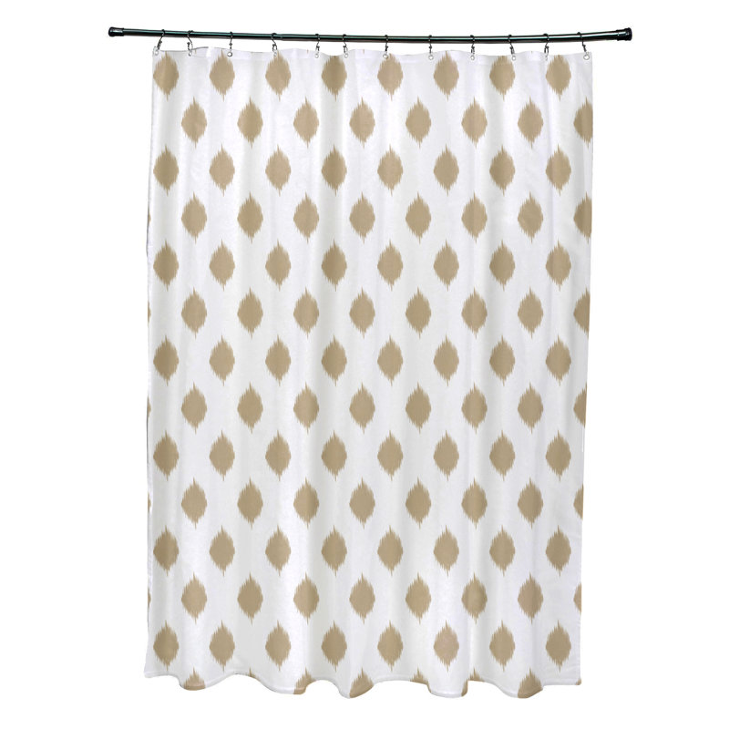 Rideau de douche simple, Kaki