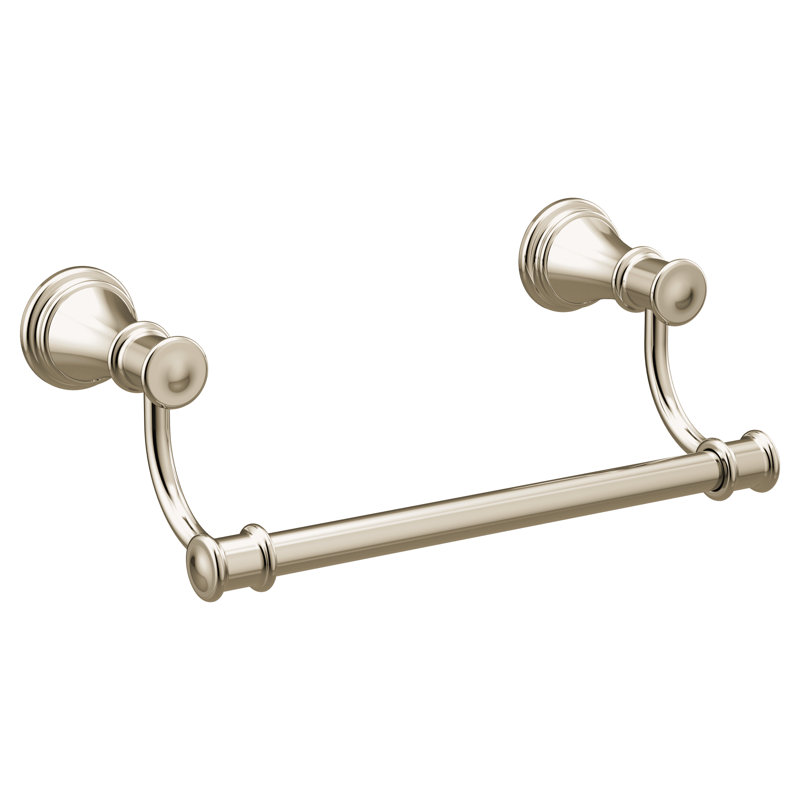 Belfield Bathroom 11" Wall Mounted Towel Bar, Polished Nickel