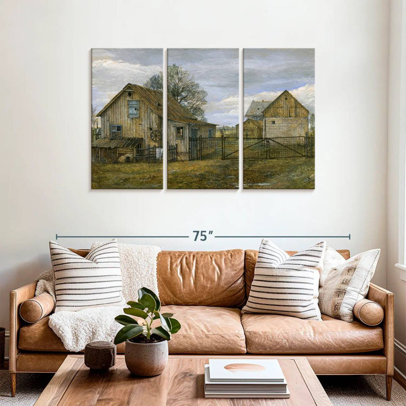 Lilie Rustic Barn, 36" H x 57" W