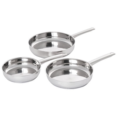 PRIMECOOK Stainless Steel Non-Stick Frying Pan Set